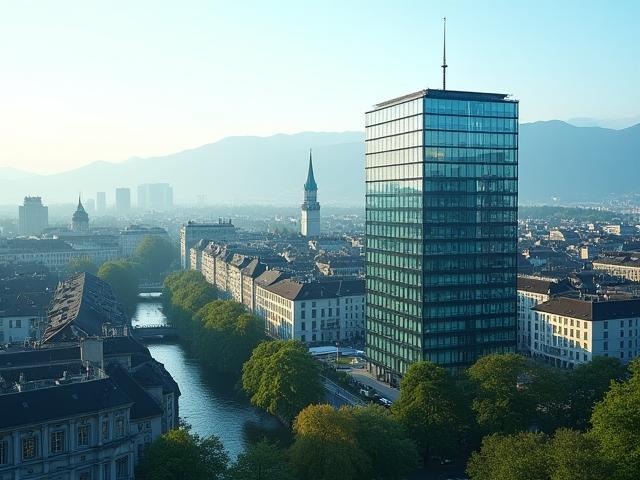 Historisches Bild von Helvetia SeniorCare mit Zürcher Stadtansicht im Hintergrund